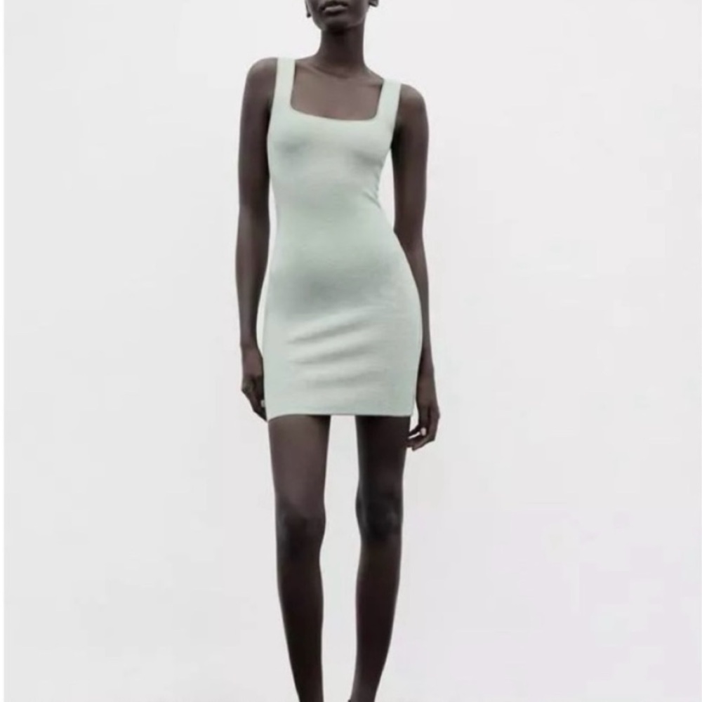 Zara Mint Green Mini Dress